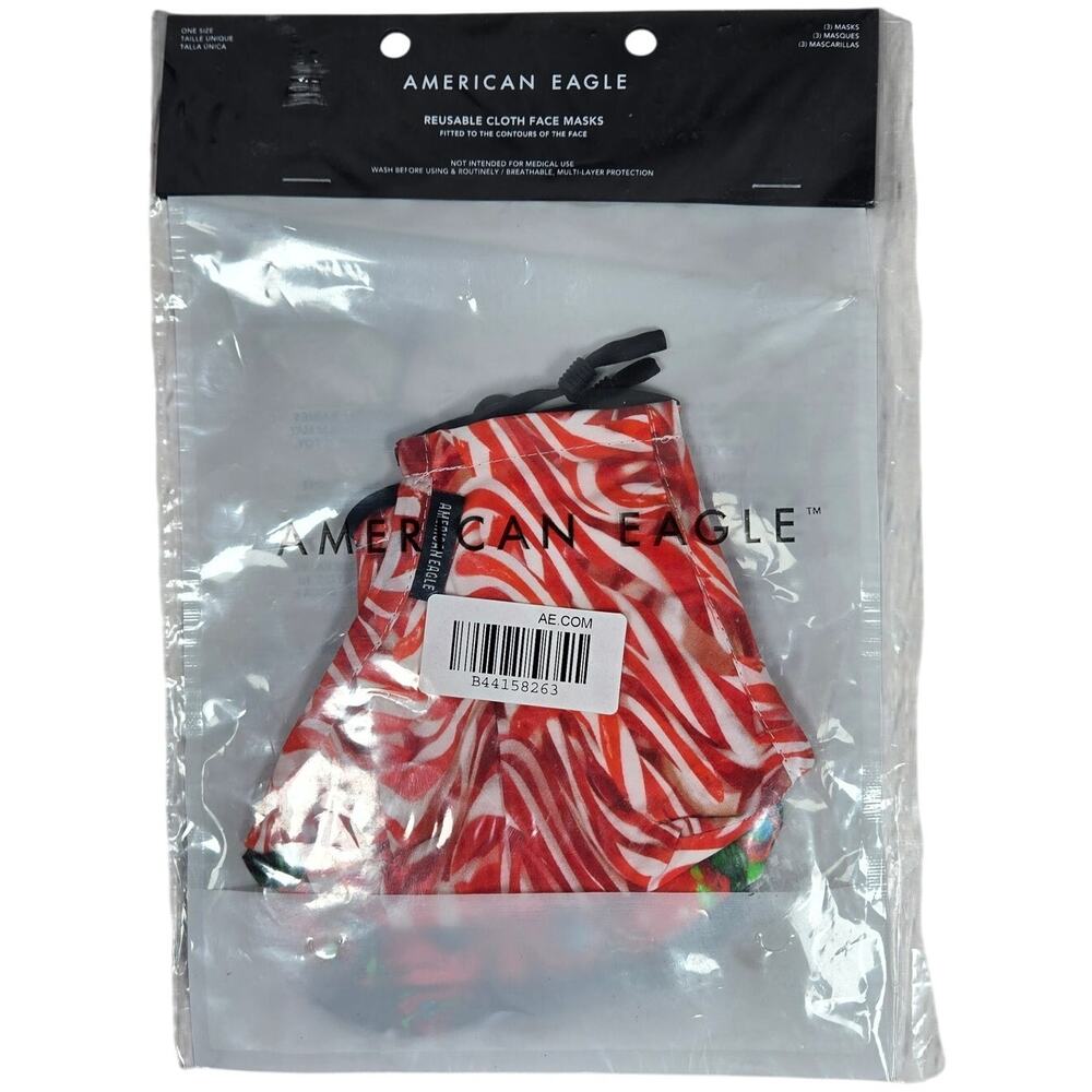 American Eagle Reusable Cloth Face Masks‎ 3-Pack NIB